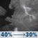 Tonight: Patchy fog and a chance of showers and thunderstorms before 7pm, then patchy fog and a chance of showers and thunderstorms. Mostly cloudy, with a low around 73. South wind 0 to 5 mph. Chance of precipitation is 40%. New rainfall amounts between a half and three quarters of an inch possible. Tonight: Patchy Fog