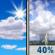 Thursday: A chance of showers and thunderstorms after 1pm. Mostly sunny. High near 93, with temperatures falling to around 89 in the afternoon. Heat index values as high as 105. East wind around 5 mph. Chance of precipitation is 40%. New rainfall amounts less than a tenth of an inch possible. Thursday: Mostly Sunny then Chance Showers And Thunderstorms